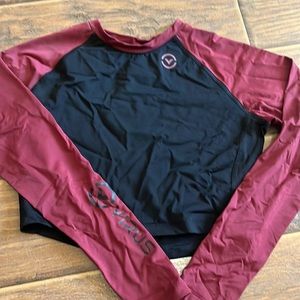 Virus Cropped Rashguard: Women’s size small; worn once